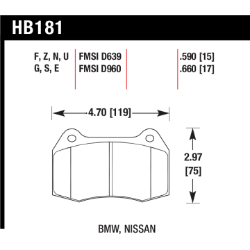 Hawk Pads - Nissan Skyline R33 - Front