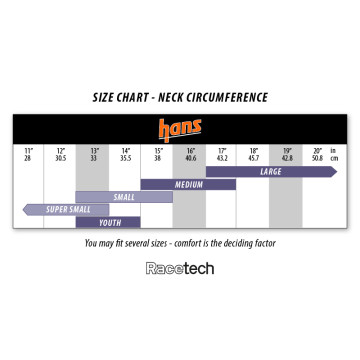HANS Size Chart