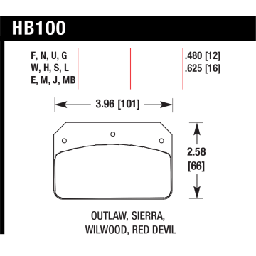 Hawk Pads - Wilwood Dynalite