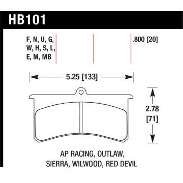 Hawk Pads - Wilwood Superlite II