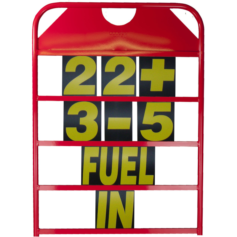 Alloy Pitboard with Numbers