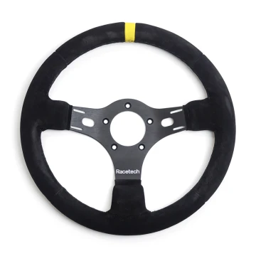 Drag Racing Suede Steering Wheel - 330mm