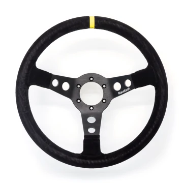 Dished Suede Steering Wheel - 350mm